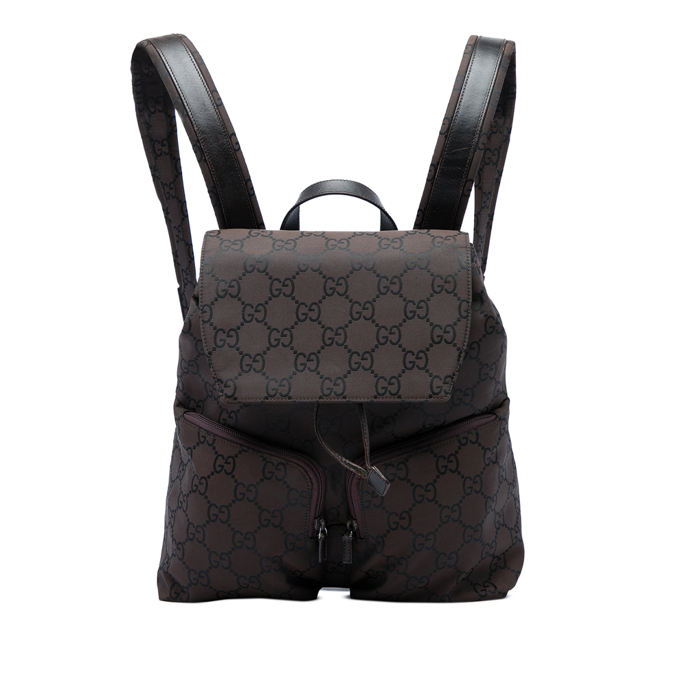 Pre-Loved Gucci GG Nylon Backpack